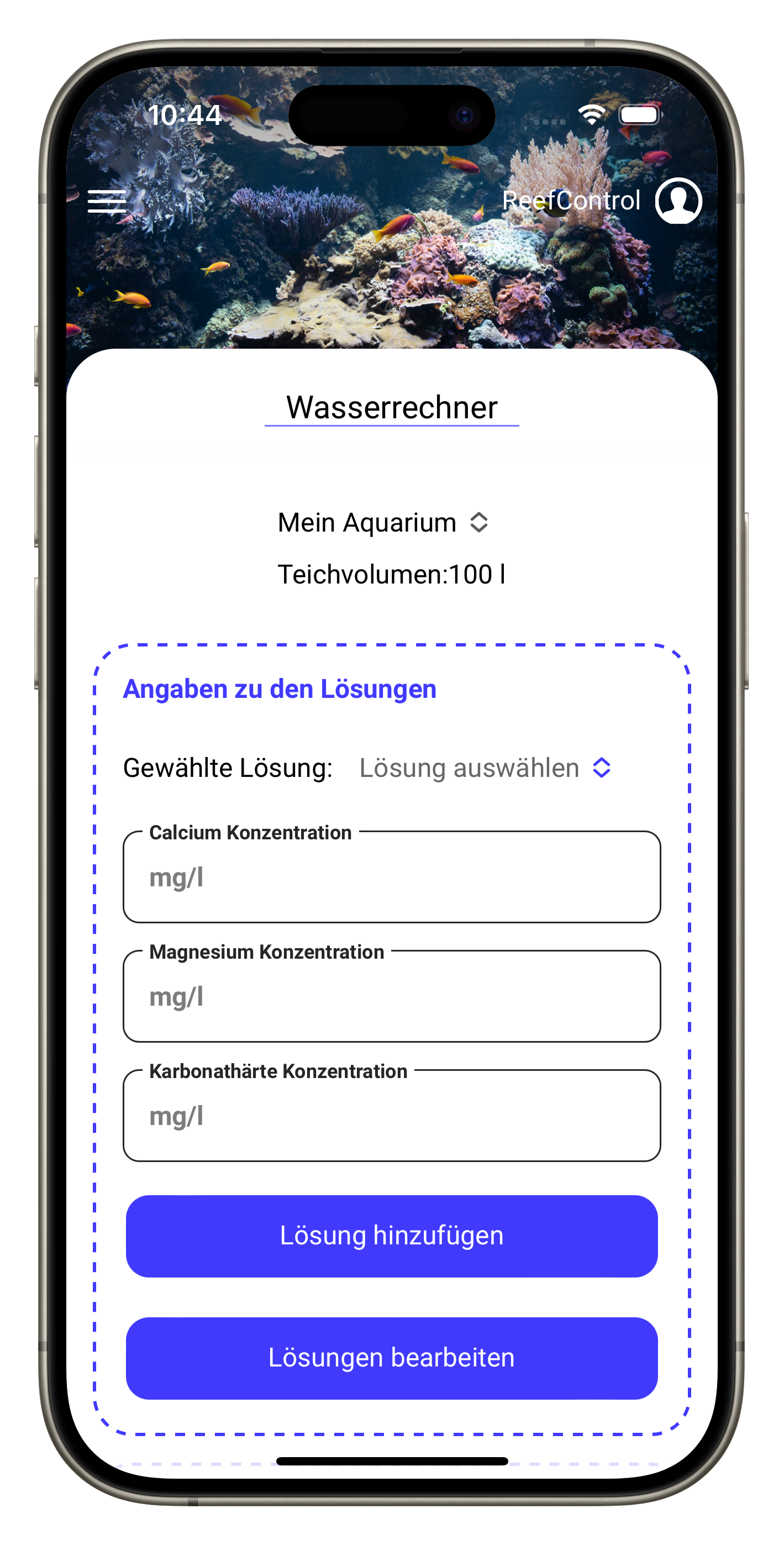 Futterrechner in der App